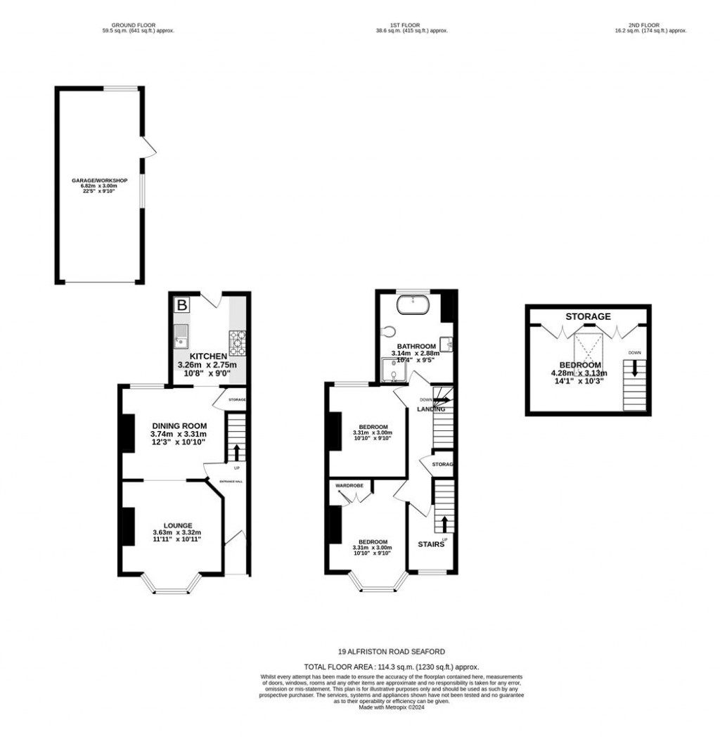 Floorplans For Alfriston Road, Seaford