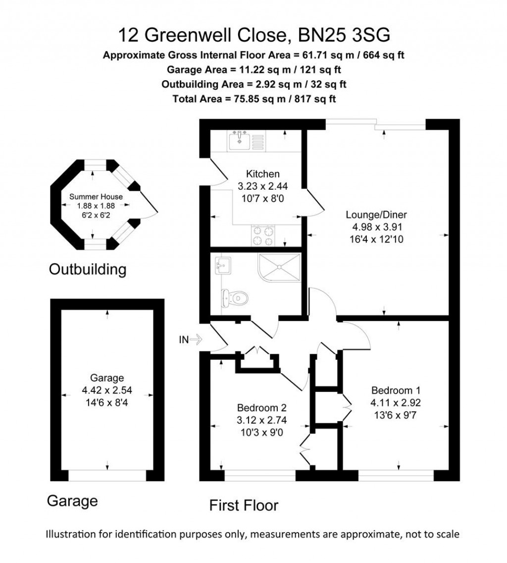 Floorplans For Greenwell Close, Seaford