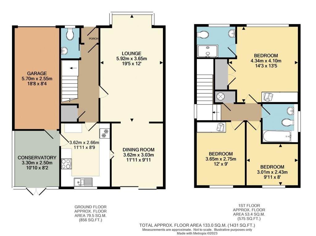 Floorplans For North Way, Seaford